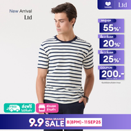 LTD เสื้อยืดแขนสั้น ผู้ชาย สีกรมท่า | T-shirt | 00971