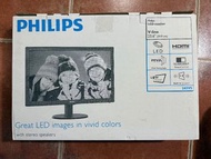 ✨ 【平放】Philips 飛利浦 23.6吋 電腦屏幕 (243V5) 連原裝盒 | 內置喇叭 ✨
