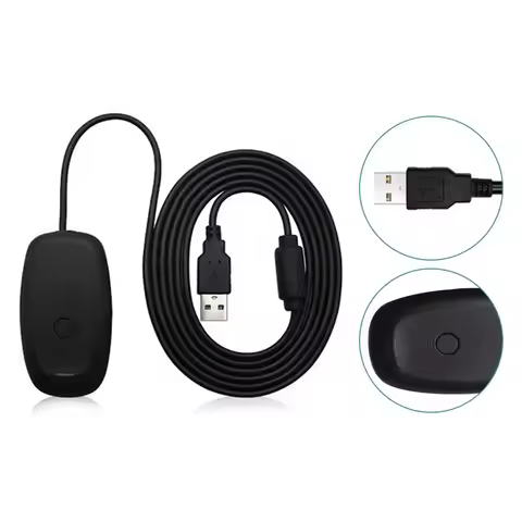 USB Receiver Adapter Dongle For Xbox 360 Wireless Gamepad Transmitter Support PC Win7/8/10 For Xbox3