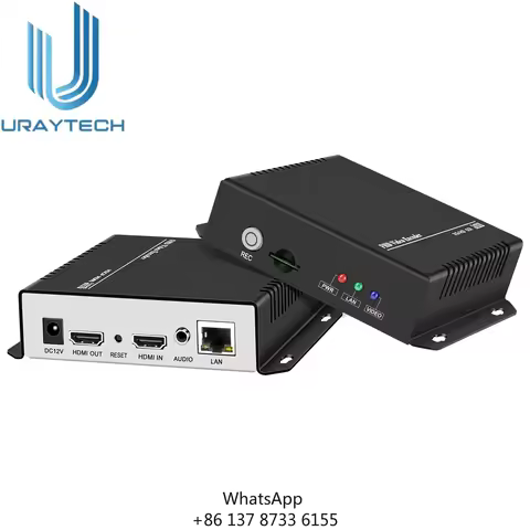 URayTech HD Video Audio IPTV Encoder H.265 Live Broadcast Encoder SRT RTSP HLS UDP RTMPS Support Rec