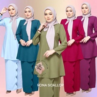 KURUNG RIAU SCALLOP XS-1OXL BAJU RAYA TUNANG KENDURI BABY BLUE TEAL OLIVE RED MAGENTA