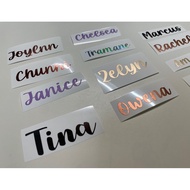 Customised Vinyl Stickers / Name sticker/ Name decal, Personalised Car Bike Sticker