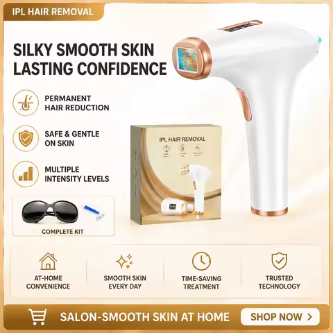 Laser epilator Permanent Hair Removal IPL 999900 Flashes 21J Auto/Manual Mode with 3 Functions HR/SC