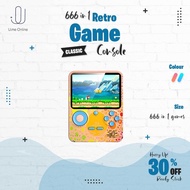 U.me G6 Power Bank with 666 Games In 1 Rechargeable Video Gameboy 6000amh Retro Classic Console Palm