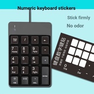 Number Keyboard Sticker Button Notebook Cash Register Computer Single Number 0-9 Sticker Number Smal