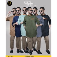 KATUN Uhud Basic - Kurta Maliki 3 Sleeve/4 Cotton Material Kurta 3/4 Sleeve Kurta Lelaki Kurta for M