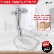 Closet Jongkok TOTO CE9 Komplete Set Push Valve / Kloset Jongkok Flush