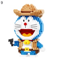 Dece Flor 1Set Building Bricks Mini Hands-on Ability Exquisite Doraemon Figure Building Blocks for G