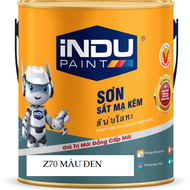 SƠN SẮT MẠ KẼM INDU MÀU ĐEN BÓNG Z70 LON 800ML