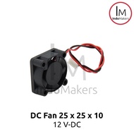 DC Mini Cooling Fan 2510 12V for 3D Printer 2-pin Computer/