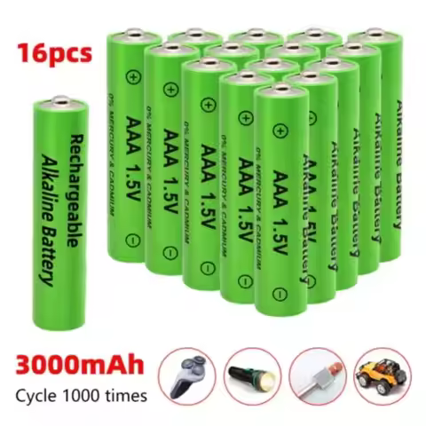 Original 2-16PCS 1.5V AAA Rechargeable Battery 3000mAh Ni-MH Alkaline Battery for Clocks Mice Comput
