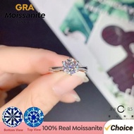 1CT Sparkling Ribbon Moissanite Wedding Ring for Women | 925 Sterling Silver Certified | Trendy Diam