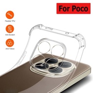 Hot sale Shockproof Clear Silicone Soft Back Case For Mi Poco X5 X6 X7 X8 Pro Max F5 F6 M7 M6 Pro M8