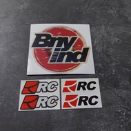RC GARAGE STICKER VISOR HELMET CUTTING STICKER
