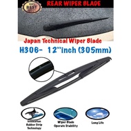 Rear Wiper Blade H306 12Inch Honda Odyssey/Stream/CRV/Freed/BRV & Ford Fiesta & Nissan Latio/March &