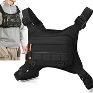 Outdoor Functional Tactical Vest Chest Bag Men's Training Running Gym Bag Sports Vest Bag Tactical V