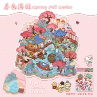 [Antique] 3D Sticker, MiniScape 3D, Realistic Simulation Decorative Landscape Sticker Set, 3D Sticke