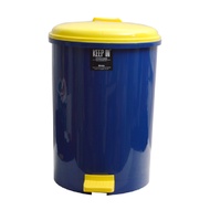 ถังขยะขาเหยีบ 35 ลิตร น้ำเงิน คีปอิน RW9086