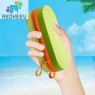 Swim Goggle Case Silicone Goggle Case with Clip & Drain Holes for Men Women Kids [Redkeev.sg]