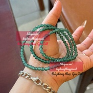 Lam Ngoc Ice 3-wound Bracelet Chain 7A Size 6mm Svip