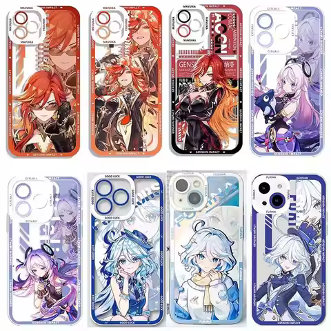 Genshin Impact Mavuika Citlali Furina Case For Infinix GT 20 Pro Note 30 40 Pro Zero 30 Smart 9 8 7