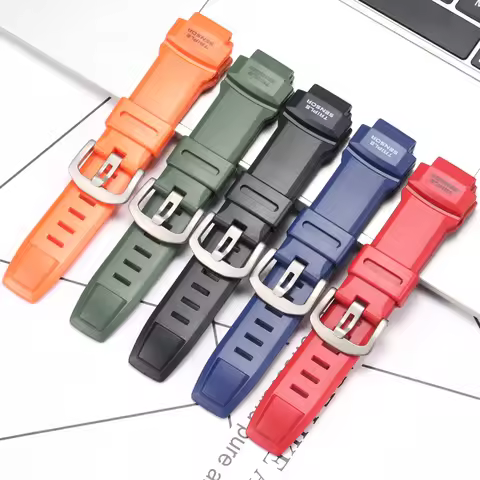 Replacemnet Strap Suitable for Casio Protrek PRW3510 2500 5100 PRG 260 500 550 Men's Watch Band Rubb
