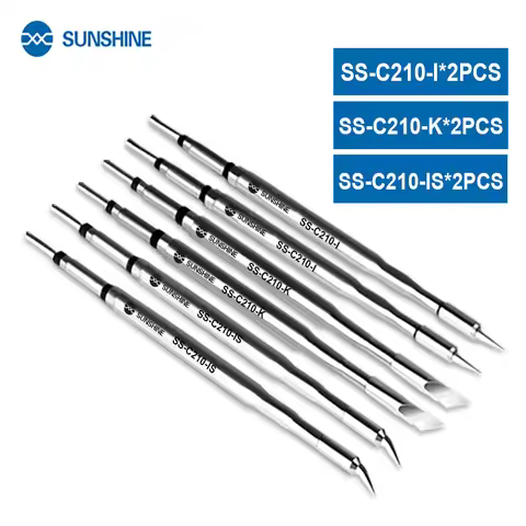 SUNSHINE C210 Soldering Tips Welding Iron Head for JBC Tips T210 Handle JBC CD-2SD/2SHE Sugon T26 T2