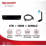 Receiver Digital TV Sharp STB-DD001I | DVBT2 set top box youtube DVB