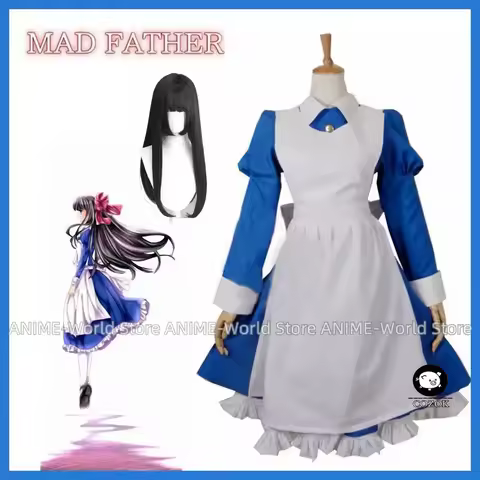 Anime Mad Father Aya Drevis Dress Cosplay Costume Halloween Uniform Outfit Custom Size