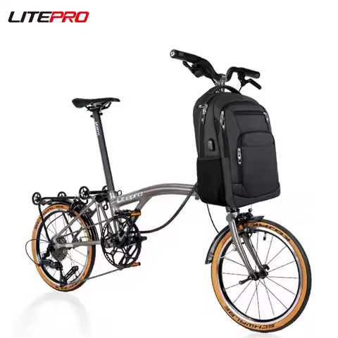 Litepro Folding Bike Travel Outdoor Camera Laptop Front Bag For Brompton Bicycle Large Capacity Wate