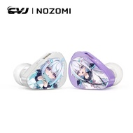 CVJ NOZOMI 2DD+1PD New Planar in-Ear Earphones Interchangeable Panel Nozzle 3 Unit Earbuds for Music