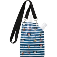 Skater OSDM7 Foldable Portable Water Bottle, 21.8 fl oz (630 ml), Includes Mist Shower, Mickey Mouse