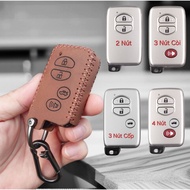 Handmade genuine leather key case for Toyota Altis 2.0V, Camry3.5, Venza, Landcruiser Prado 2010