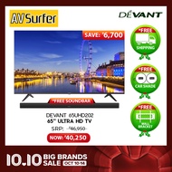 DEVANT 65UHD202 | Smart 4K TV with FREE Wall Bracket