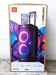 JBL PARTYBOX310藍牙揚聲器IPX4麥克風輸入帶吉他輸入腳輪的揚聲器