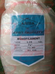 Jaring ikan Arida 028 70/80 Bahan Jala Arida 02870/80 Jaring Senar Arida Jaring Pukat Ikan Arida