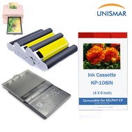 Ink Cassette KP-36IN KP-108IN RP108 / 6 Inch Paper Tray - Compatible for Canon Selphy CP CP1300 CP1200 CP1000 CP900 Photo Priner Series