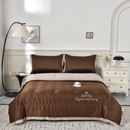 ZENTIA ชุดเครื่องนอนผ้าแพรพรีเมี่ยม ใหม่ล่าสุดสีพื้นทูโทน ลื่น เย็นสบาย ทอหนา 500 เส้นด้าย กันไรฝุ่น