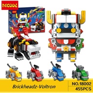 DECOOL 18002 Voltron Super heroes action figures Toys Brickheadz army military Building Blocks toys