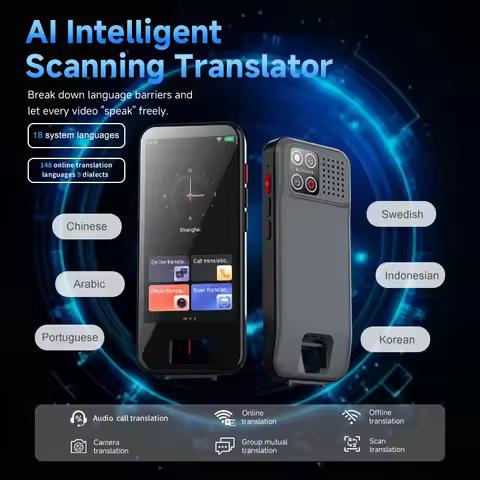 S50Pro Language Translator Device, Voice/Text Bidirection Word Translator, 148 Languages Online/Offl