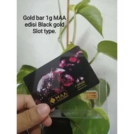 Gold Bar 1gram black gold MAA gram 999.9%