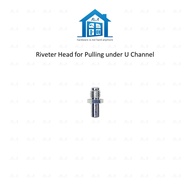 ⟬aga.alumglass⟭ Riveter Head for U Channel