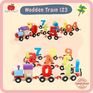 Wodden Train 123 Children's Wooden Toys Number Train Toys Children's Train Toys Wooden Puzzle Wooden