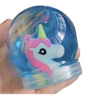 Unicorn Crystal Mud Slime Non-Toxic Clear With 3D Inside