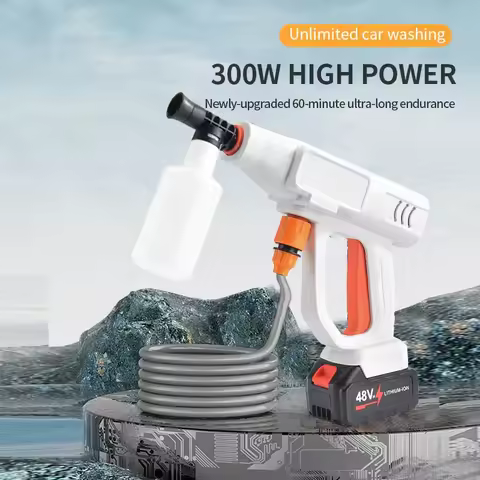 ---Wholesale Rechargeable Car Washer Portable Lithium Battery 12V 24V 48V 96V Car Washer High Pressu