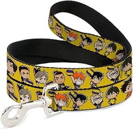 Crunchyroll Pet Leash, Dog Leash, Haikyu Chibi Volleyball Player Warm Up Pose Yellow, 6 Feet Long 1.