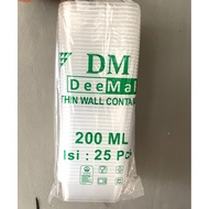 THINWALL FOOD CONTAINER 200ml rectangular