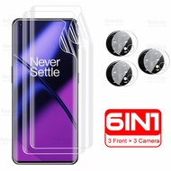 6in1 Camera Glass Hydrogel Film  For OnePlus 11 Screen Protector OnePlus11 One Plus 11 5G PHB110 2023 Soft Protective Phone Film