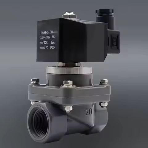 solenoid valve 0.1~6bar 220v 24v diaphragm pressure valve way valve UPVC/CPVC Anti-corrosive Energy 