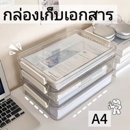 Document Storage Box Dustproof Clear A4 Paper
